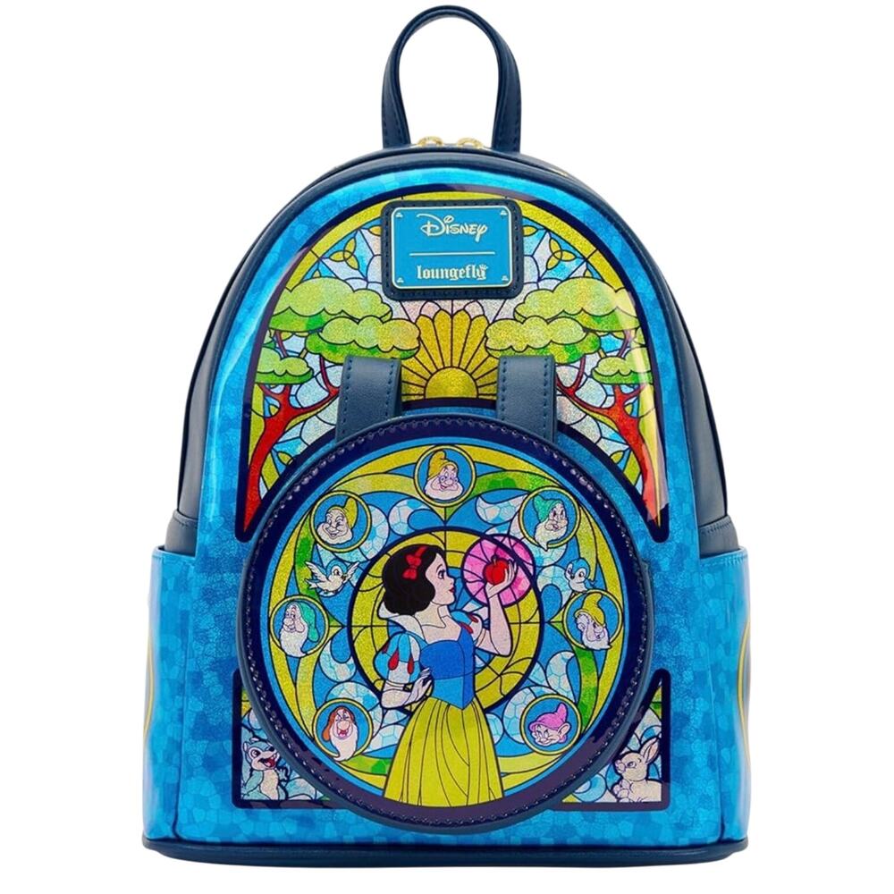 Loungefly Disney Princess Stained Glass Collection: Snow White Mini-Backpack NWT